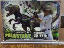 2024 Wild Card Dino-Might Konnor Griffin PRC 18/20 #1 Prospect Pittsburgh Pirate - Image 4