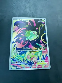 Pokemon TCG Bulbasaur 133/132 ME01: Mega Evolution Illustration Rare Near Mint - Image 2