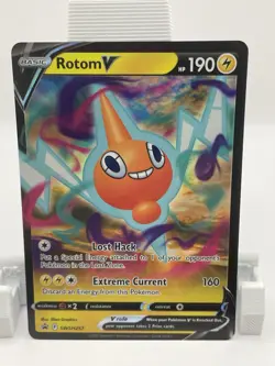 Pokemon Rotom V Promo SWSH257 SWSH: Sword & Shield Holo Basic 190 HP Card 2022 - Image 1