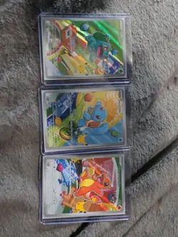 Pokemon MEP 2026 Bulbasaur Charmander Squirtle Holo Lot 3 Cards - Image 1
