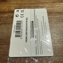 Pokemon Pikachu TCG On the Ball Promo Card 001/005 UK Exclusive, SEALED! - Image 3