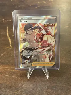 Bruno 158/163 Full Art Holo Supporter Ultra Rare Pokemon Card Battle Styles - Image 1