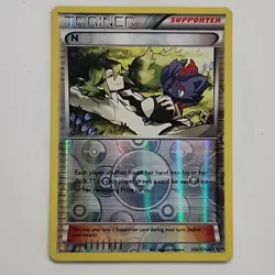 Pokemon N 105/124 Fates Collide Reverse Holo Trainer Card English NM - Image 1