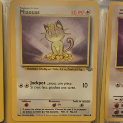 Pokemon Meowth Jungle Set 56/64 Common 50 HP Regular French TCG Card - Image 1