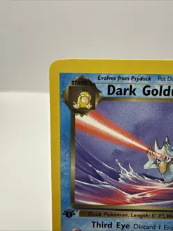 Dark Golduck 37/82 Pokemon TCG 1st Edition Team Rocket Vintage 2000 Card - Image 2