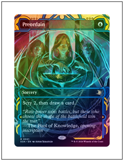 1x Preordain, Foil, Secrets of Strixhaven Mystical Archive, MTG NM - Image 1