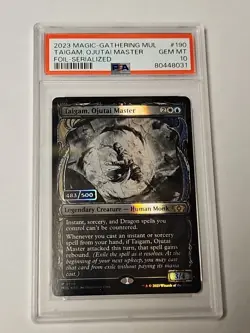 Magic MTG - Taigam, Ojutai Master MUL #190 Serial 483/500 PSA 10 Multiverse - Image 1