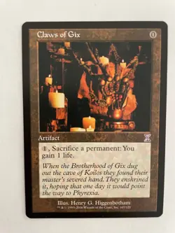2006 MTG TIME SPIRAL: TIMESHIFTED #107 CLAWS OF GIX (NM) - Image 1