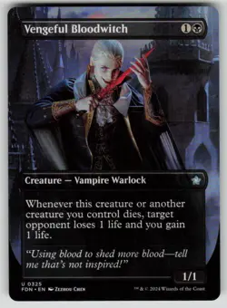 Vengeful Bloodwitch (Borderless) U Foundations 325 NM - Image 1