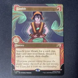 Gamble - Avatar MTG (Showcase) #0312 Promo Magic the Gathering ATLA Toph - NM - Image 1