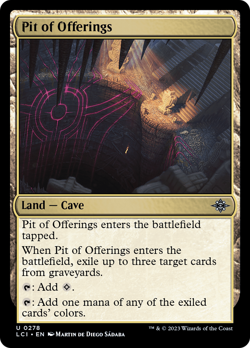 x4 Pit of Offerings LCI MTG 278 UNCOMMON M/NM 4x - Image 1