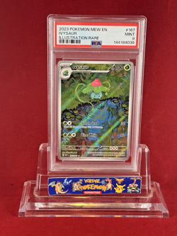 2023 POKEMON Mew EN 151 IVYSAUR Illustration Rare Card #167 PSA 9 - Image 1