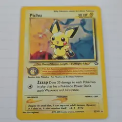 Pichu 12/111 Neo Genesis 30 HP Holo Rare Unlimited Pokemon Card - Image 1