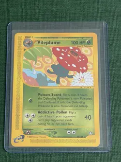 Vileplume 43/147 Aquapolis Rare Pokemon Card e-Reader WOTC 2002 Kyoko Umemoto - Image 1