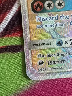 Pokemon CHARIZARD GX Burning Shadows Secret Rare 150/147 Please See Pic And Desc - Image 5