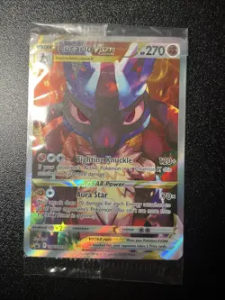 Pokemon TCG Lucario VSTAR SWSH291 SWSH Black Star Promo Holo Card Sealed - Image 1