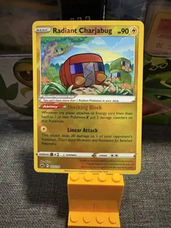 Holo Radiant Charjabug 051/159 Radiant Rare Crown Zenith Pokemon TCG - Image 1