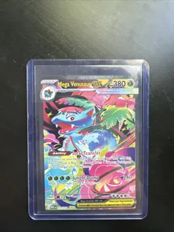 Pokemon Mega Evolution Mega Venusaur EX 177/132 Special Illustration Rare - Image 1