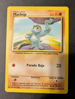 Pokemon TCG - Machop 52/102 - Base Set Spanish LP - Image 1