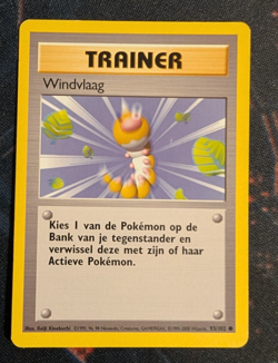 Pokemon TCG - Gust of Wind 93/102 - Base Set Unlimited - Dutch - Image 1