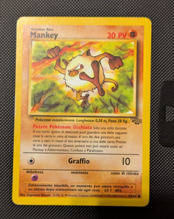 Pokemon TCG - Mankey 55/64 - Jungle - Italian HP/DMG - Image 1