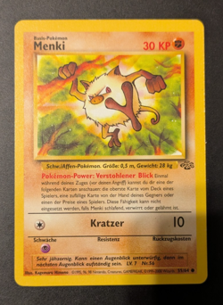Pokemon TCG - Mankey (Menki) 55/64 Jungle - German LP - Image 1