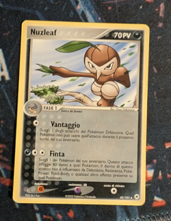 Pokemon - Nuzleaf 45/101 EX Hidden Legends ITALIAN - Image 1