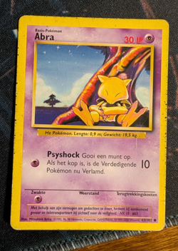 Pokemon TCG - Abra 43/102 - Base Set Unlimited - Dutch c - Image 1