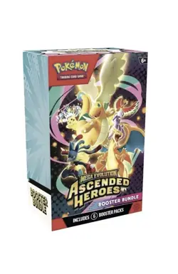 Pokemon TCG: 4x Mega Evolution-Ascended Heroes Booster Bundle (6 Packs) PRESALE - Image 1