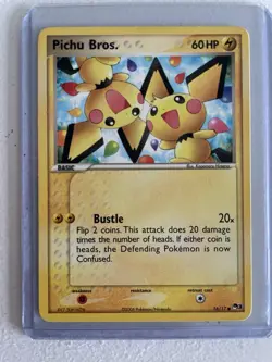 Pokemon 2006 Pop Series 3 16/17 Pichu Bros Non-Holo NM-MINT CLEAN - Image 2