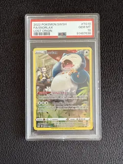 Pokemon 2022 Snorlax TG10/TG30 Trainer Gallery Lost Origin GEM MINT PSA 10 - Image 1