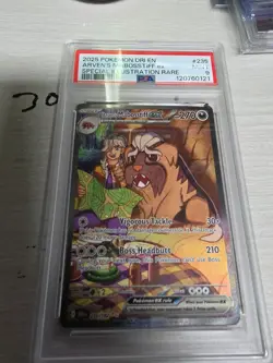 2025 POKEMON DRI EN-DESTINED RIVALS #235 ARVEN'S MABOSSTIFF EX PSA 9 - Image 1