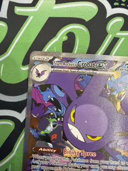 Pokemon TCG Team Rockets Crobat EX SIR Destined Rivals #234/182 NM - Image 2
