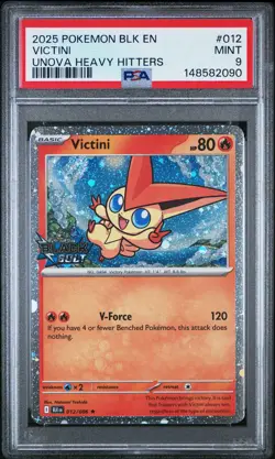 2025 POKEMON BLK EN-BLACK BOLT #012 VICTINI PSA 9 - Image 1