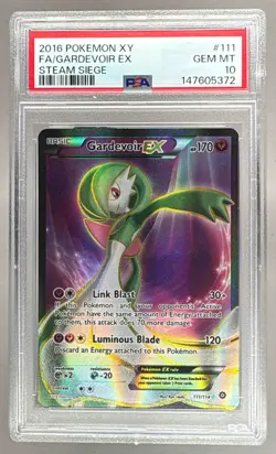 2016 Pokemon XY Steam Siege 111 Gardevoir EX PSA 10 147605372 - Image 1