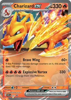 1x Charizard ex - SVP161 - SVP Black Star Promos NM-Mint Pokemon SV Black Star P - Image 1