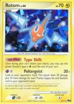 1x Rotom- 5/17 - Cracked Ice Holo Moderately Played Pokemon POP Series - Image 1