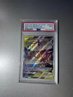 Espeon & Deoxys GX #SM240 - 2020 Pokemon Sun Moon Tag Team Powers Promo PSA 9 - Image 3