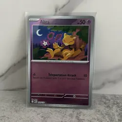 Pokemon TCG Abra 50 HP 054/132 Me01: Mega Evolution Basic Reverse Holo English - Image 1