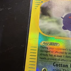 Jumpluff 17/147 AQUAPOLIS reverse holo 17/147 MP / LP- minor crease - Image 5