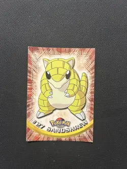 Sandshrew #27 | Topps TV Animation Series | Non Holo Pokemon Card HP - Image 1