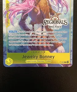 Jewelry Bonney P-085 Promo Regionals Textured Chase One Piece Card English MINT - Image 4