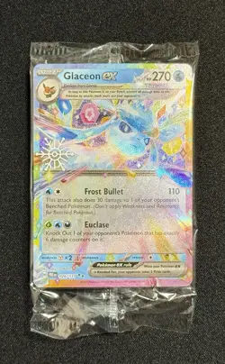 Glaceon ex 026/131 SEALED Snowflake Stamped Promo Pokemon: Prismatic Evolutions - Image 1