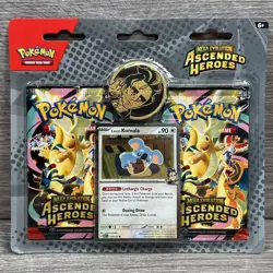 Pokemon TCG Mega Evolution Ascended Heroes Larry’s Komala 2 Pack Blister Sealed - Image 1