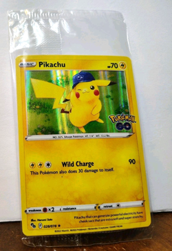 POKEMON PIKACHU 028/078 HOLO RARE POKEMON GO STORE PROMO CARD SEALED - Image 1
