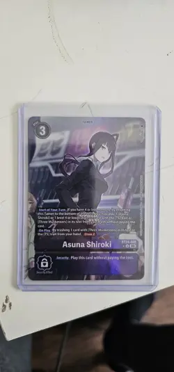 Bandai Digimon CCG Asuna Shiroki Tamer BT24-088 Security Effect English Card - Image 1
