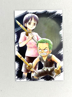 Zoro and Kuina - No.2 - One Piece Wafer Card Part 1 Our Memories Japanese - Image 1
