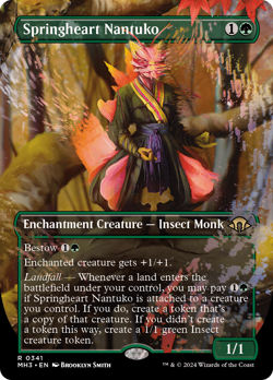 Springheart Nantuko (Borderless) Modern Horizons 3 PLD Rare MAGIC CARD ABUGames - Image 1
