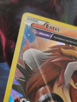 Entei 15/98 XY Ancient Origins Holo Rare Half Art Pokemon Card - Image 4