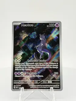Pokemon TCG Mewtwo 052 Scarlet & Violet Promo Full Art Holo Card - Image 3